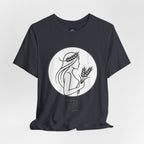Virgo Zodiac Tee - Minimalist Black and White Unisex T-Shirt