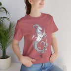 Capricorn Zodiac Tee - Unisex Minimalist Horoscope Shirt in Black and White