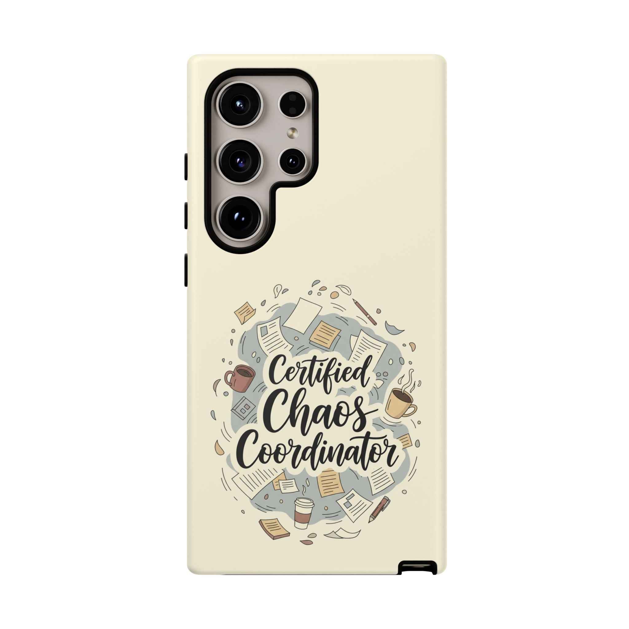 Certified Chaos Coordinator Phone Case - Funny Mobile Cover for Moms and Teachers | Organized Chaos Gift - Atlas Briefly