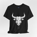 Taurus Zodiac T-Shirt - Minimalist Black and White Unisex T-Shirt
