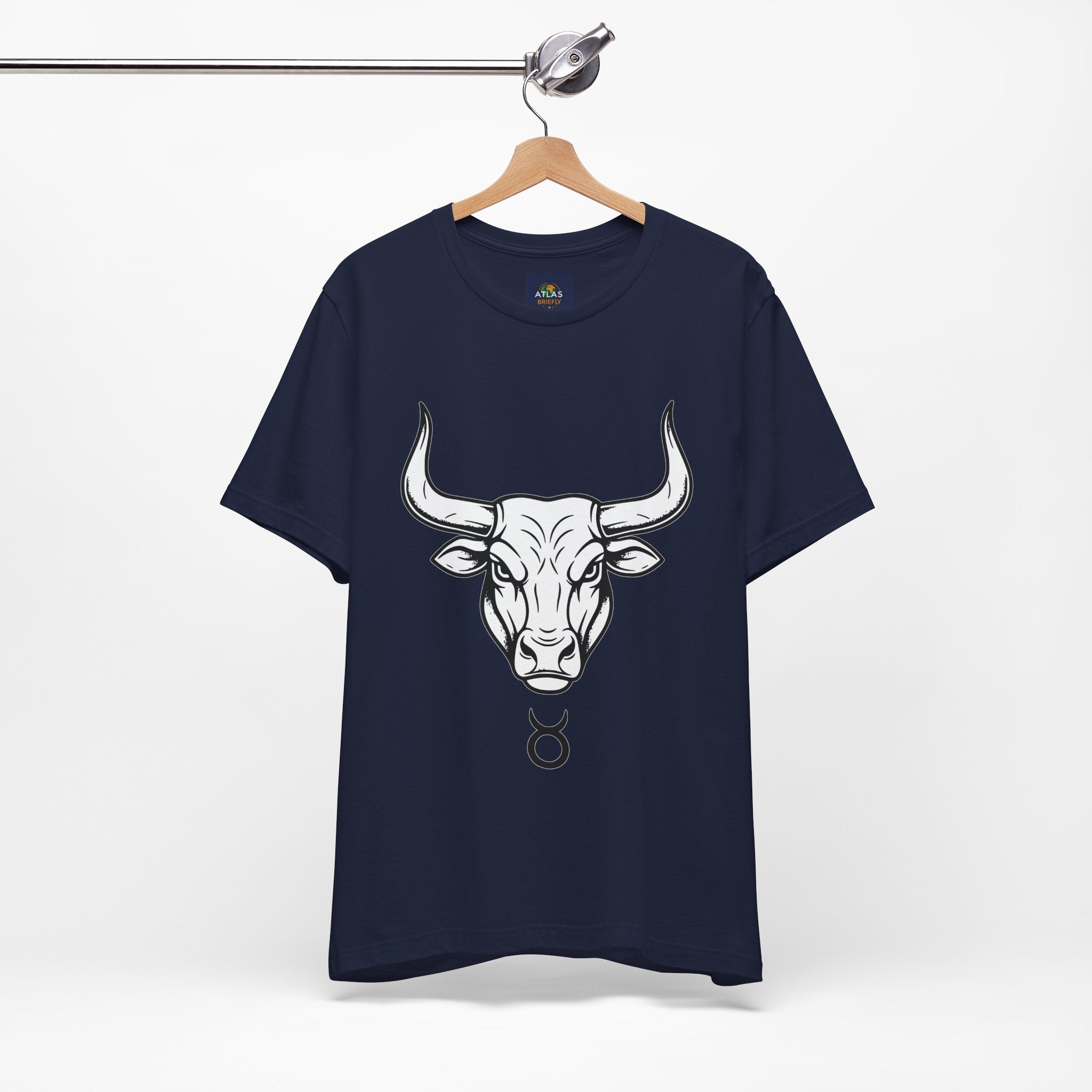Taurus Zodiac T-Shirt - Minimalist Black and White Unisex T-Shirt
