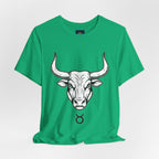 Taurus Zodiac T-Shirt - Minimalist Black and White Unisex T-Shirt