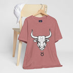 Taurus Zodiac T-Shirt - Minimalist Black and White Unisex T-Shirt
