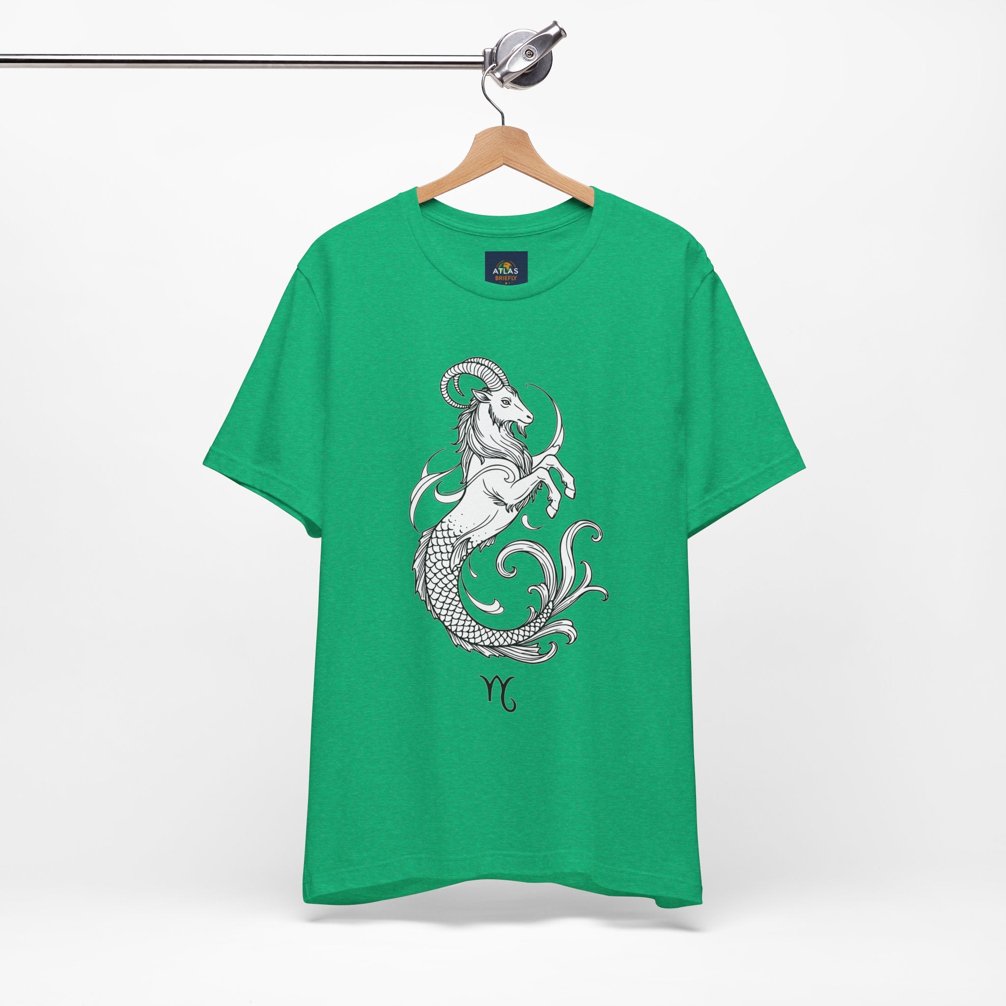 Capricorn Zodiac Tee - Unisex Minimalist Horoscope Shirt in Black and White