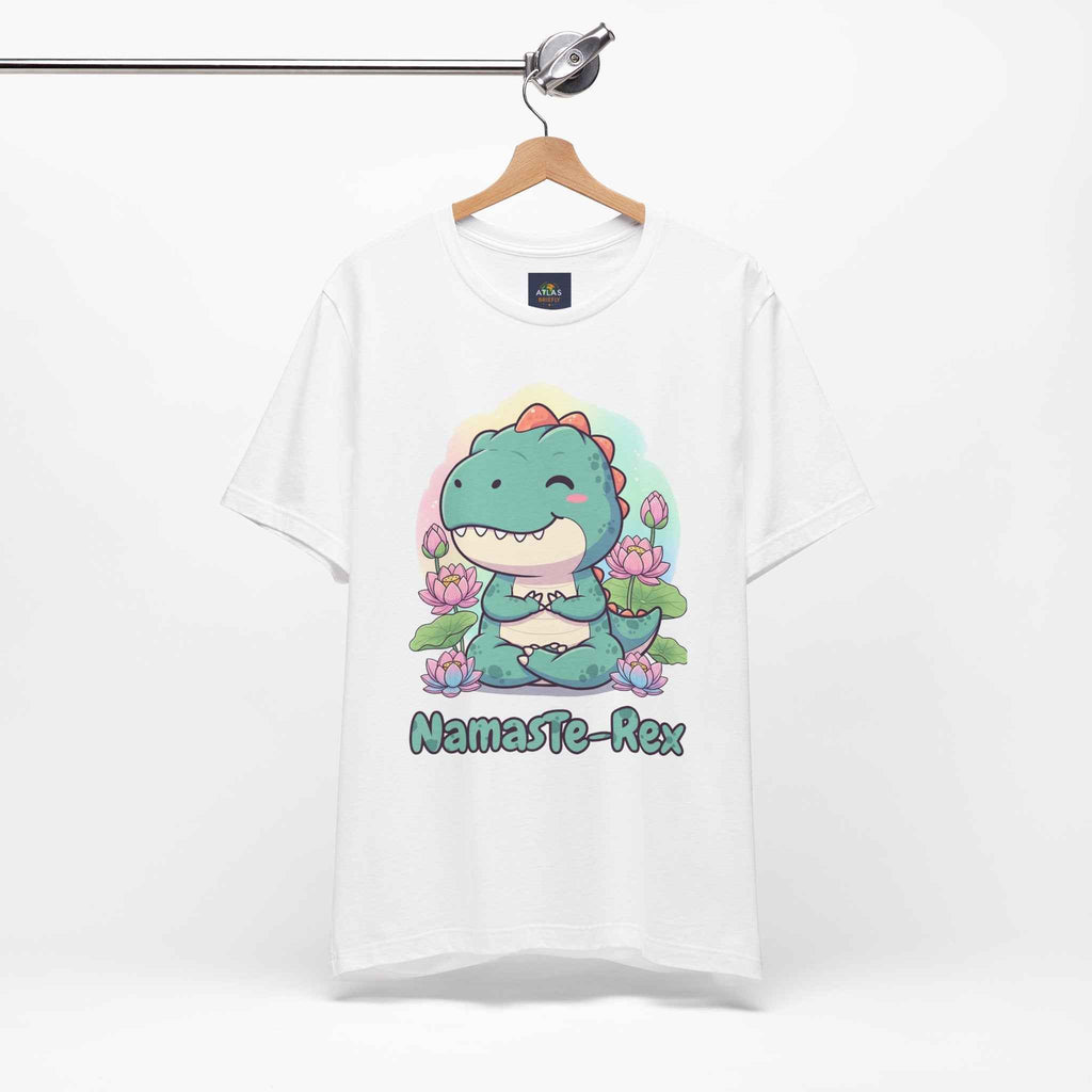 NamasTe-Rex T-Shirt - Yoga Dinosaur Tee - Atlas Briefly