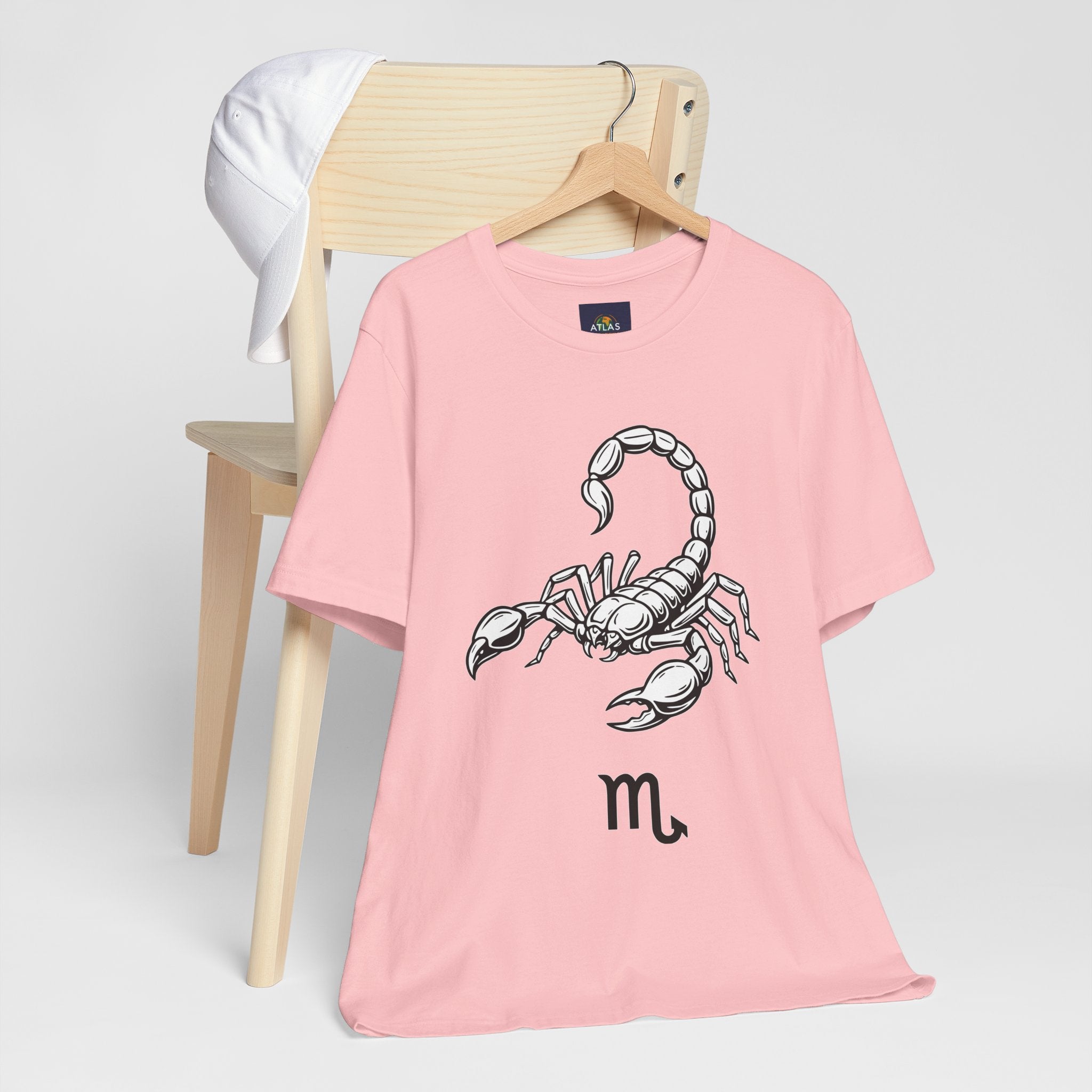 Scorpio Zodiac Tee - Unisex Minimalist Black and White Design