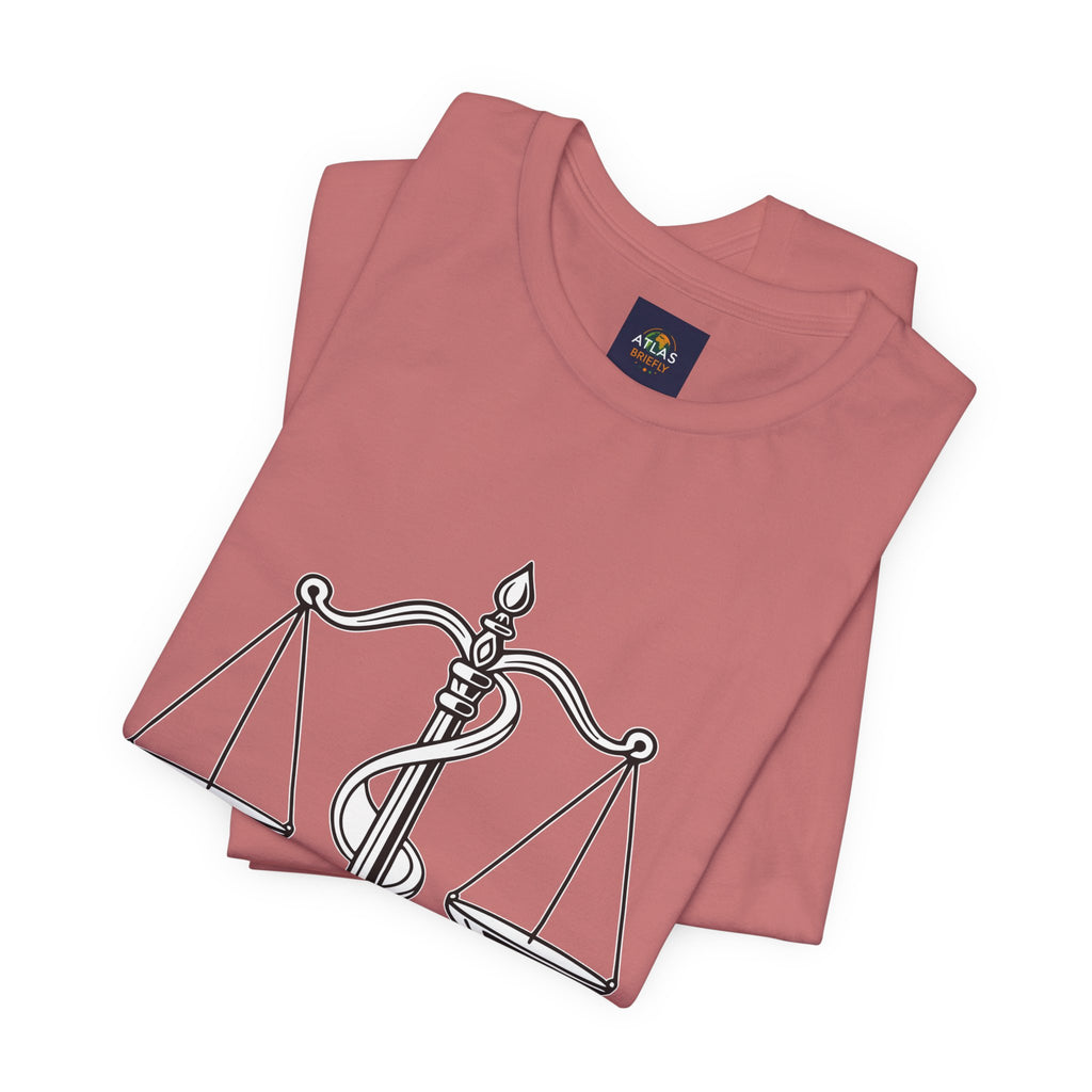 Libra Zodiac Tee - Stylish Unisex Minimalist Black and White Design