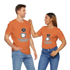Powered by Caffeine T-Shirt - Funny Coffee Tee for Coffee Lovers - Atlas Briefly