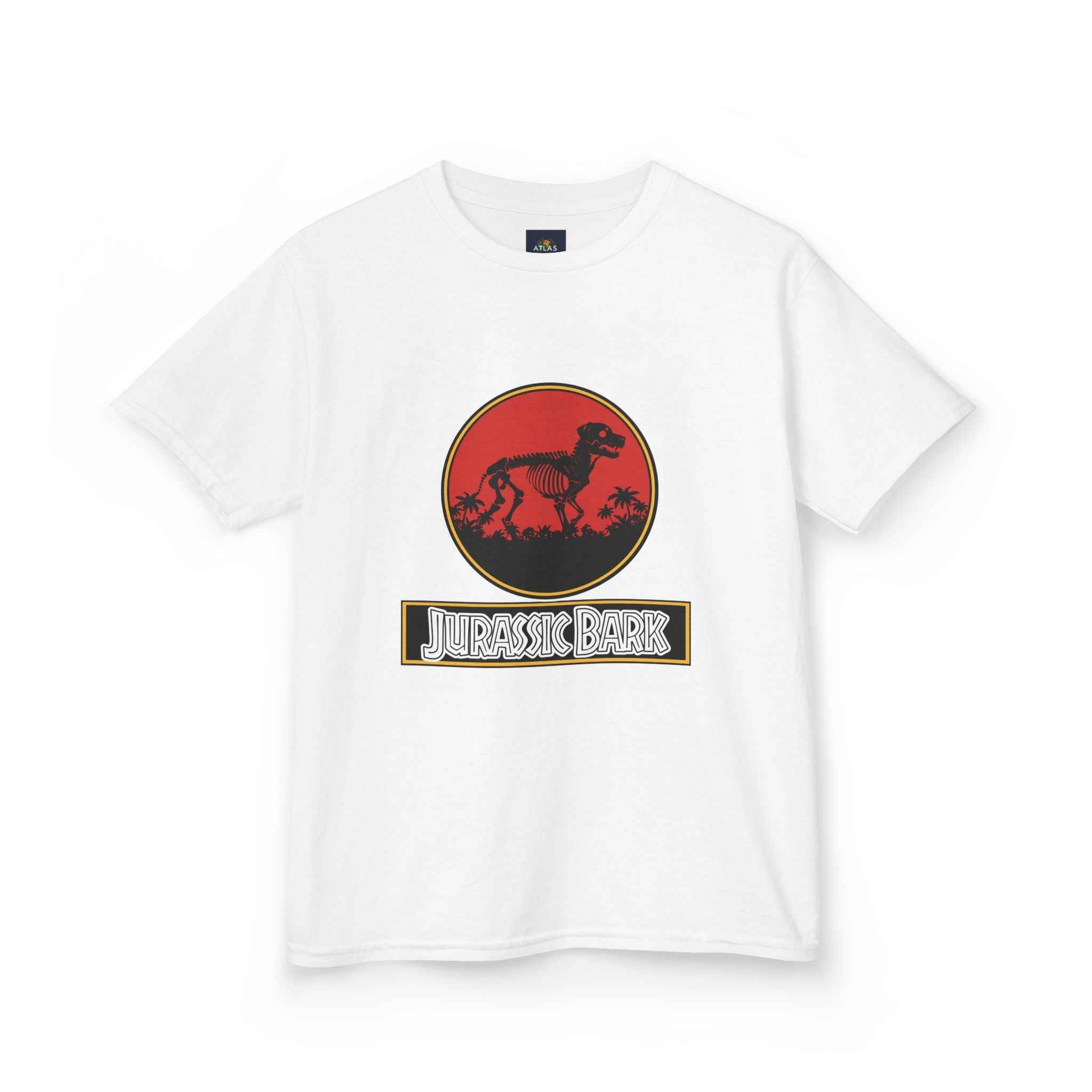 Kids Rottweiler T-Shirt - Jurassic Bark -  Perfect Dog Tee for Kids - Atlas Briefly