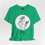 Virgo Zodiac Tee - Minimalist Black and White Unisex T-Shirt