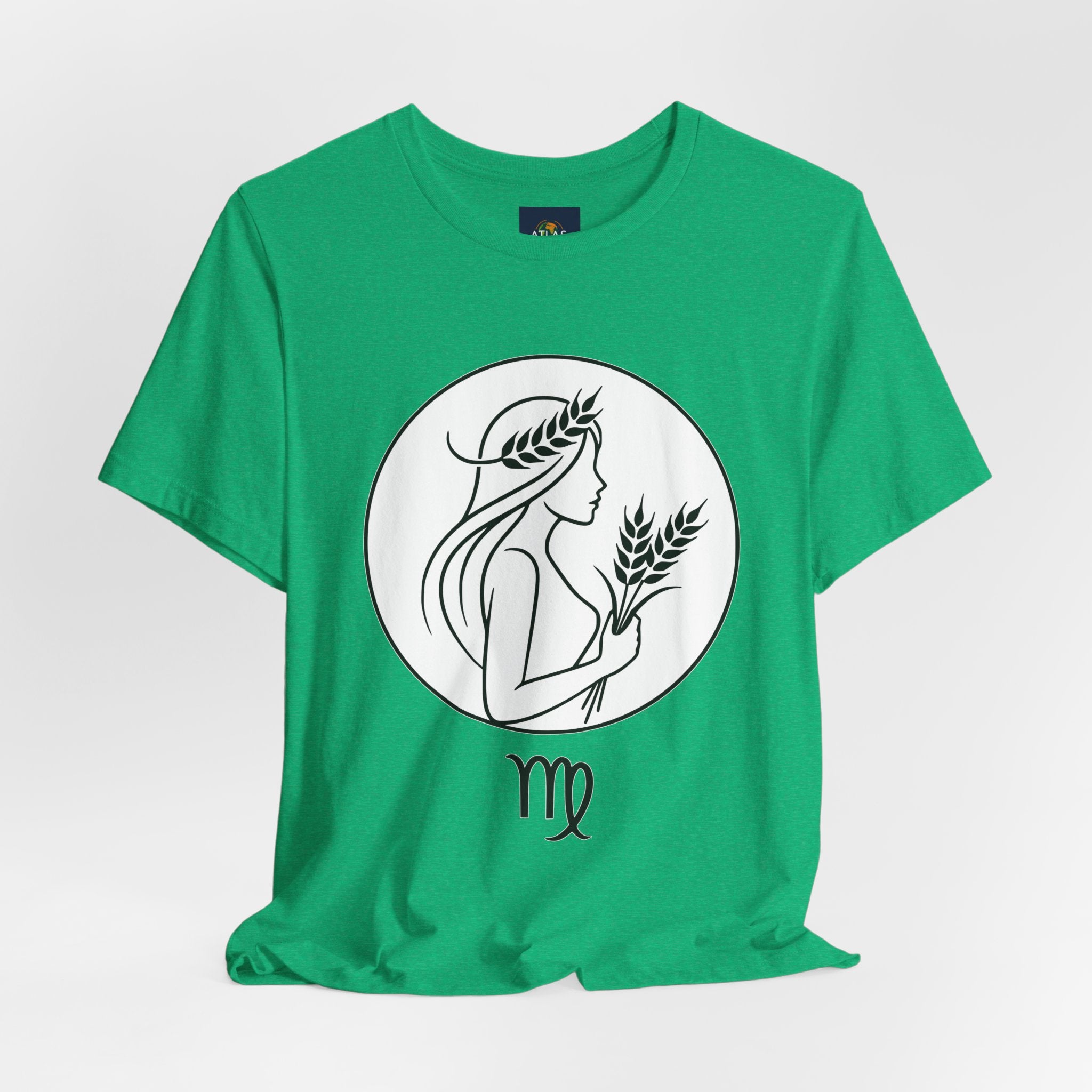 Virgo Zodiac Tee - Minimalist Black and White Unisex T-Shirt