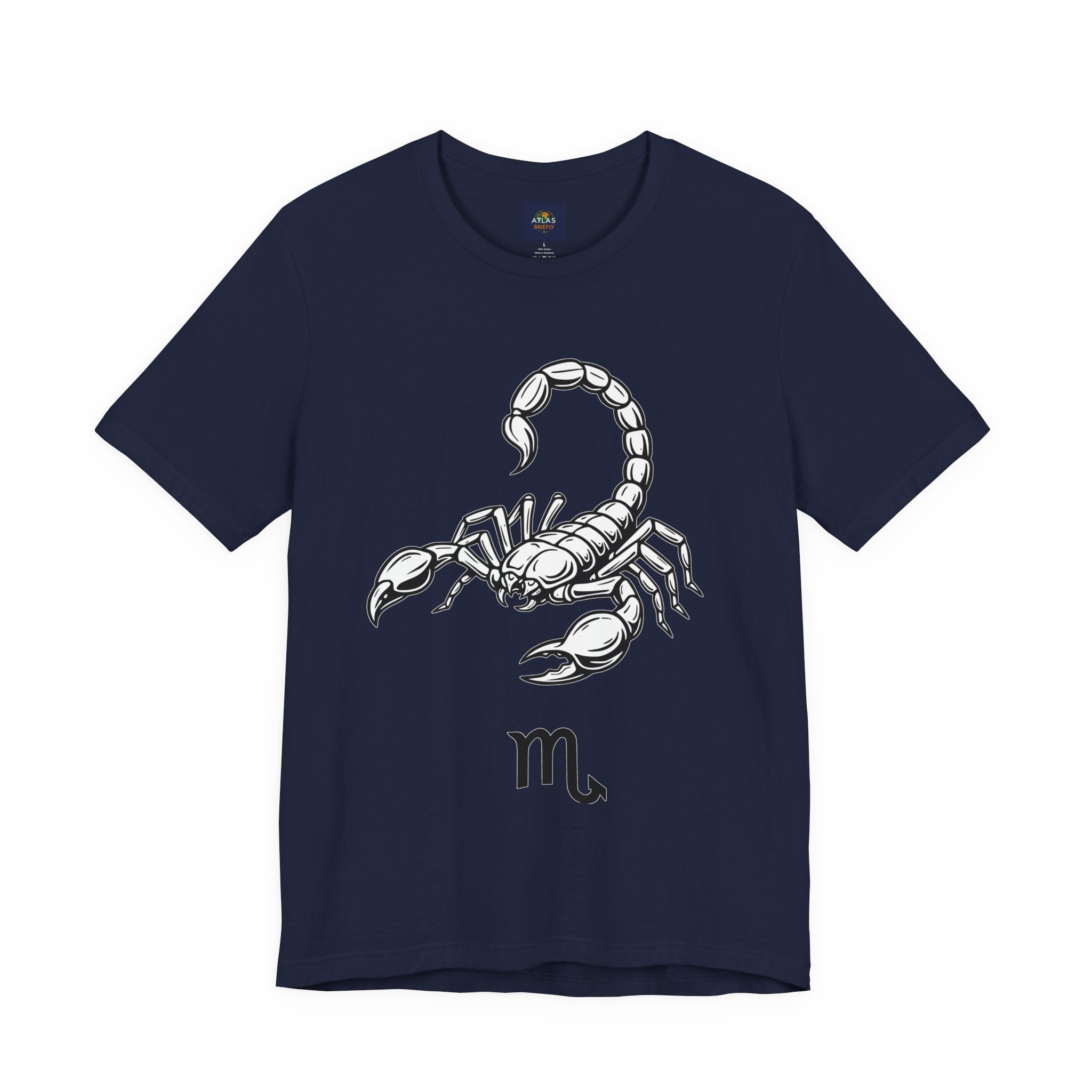 Scorpio Zodiac Tee - Unisex Minimalist Black and White Design