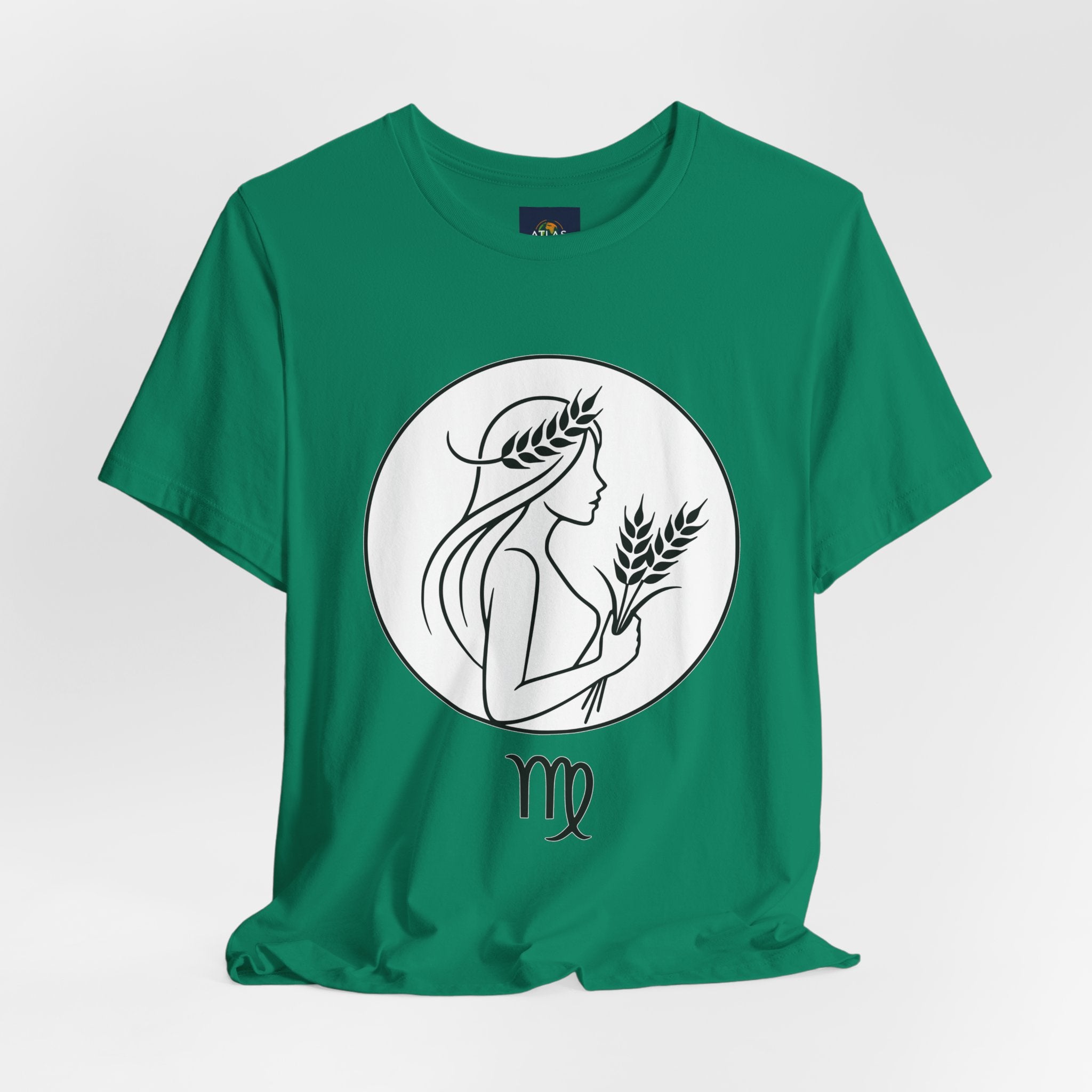 Virgo Zodiac Tee - Minimalist Black and White Unisex T-Shirt