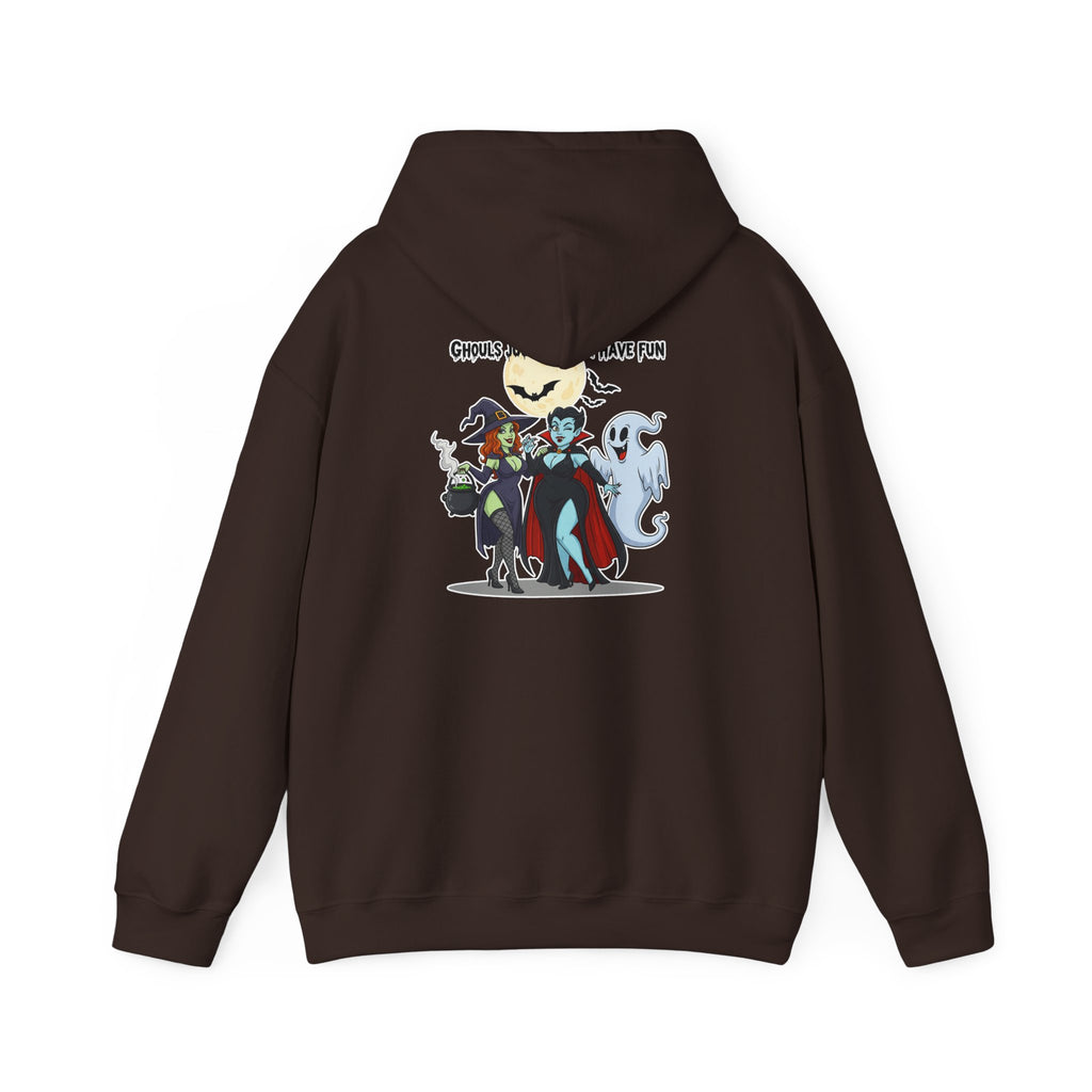 Ghouls Just Wanna Have Fun Halloween Hoodie - Witch Vampire Ghost Sweatshirt | Spooky Squad Apparel - Atlas Briefly