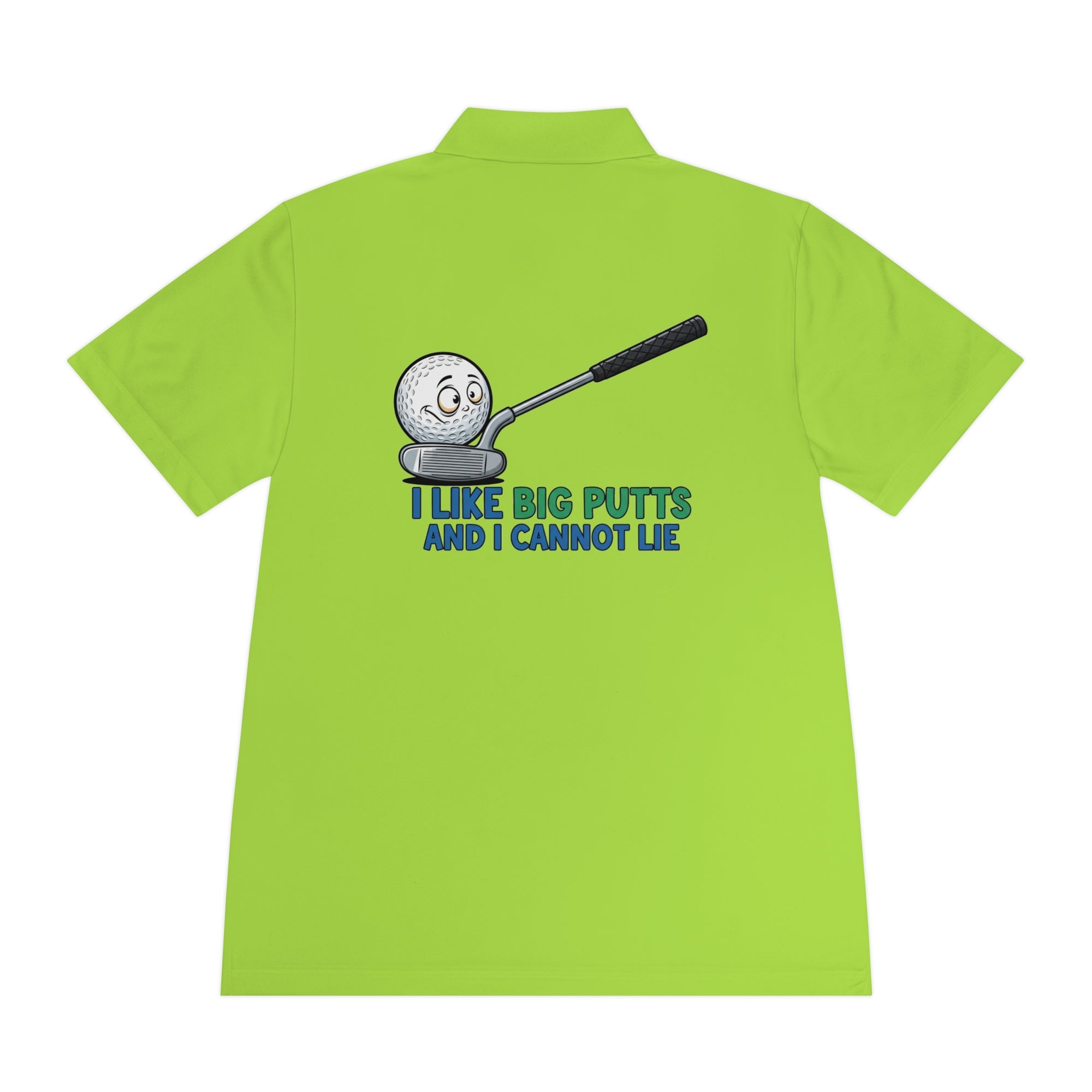 I Like Big Putts Golf Polo Shirt - Funny Golf Gift | Hilarious Golfer Apparel - Atlas Briefly