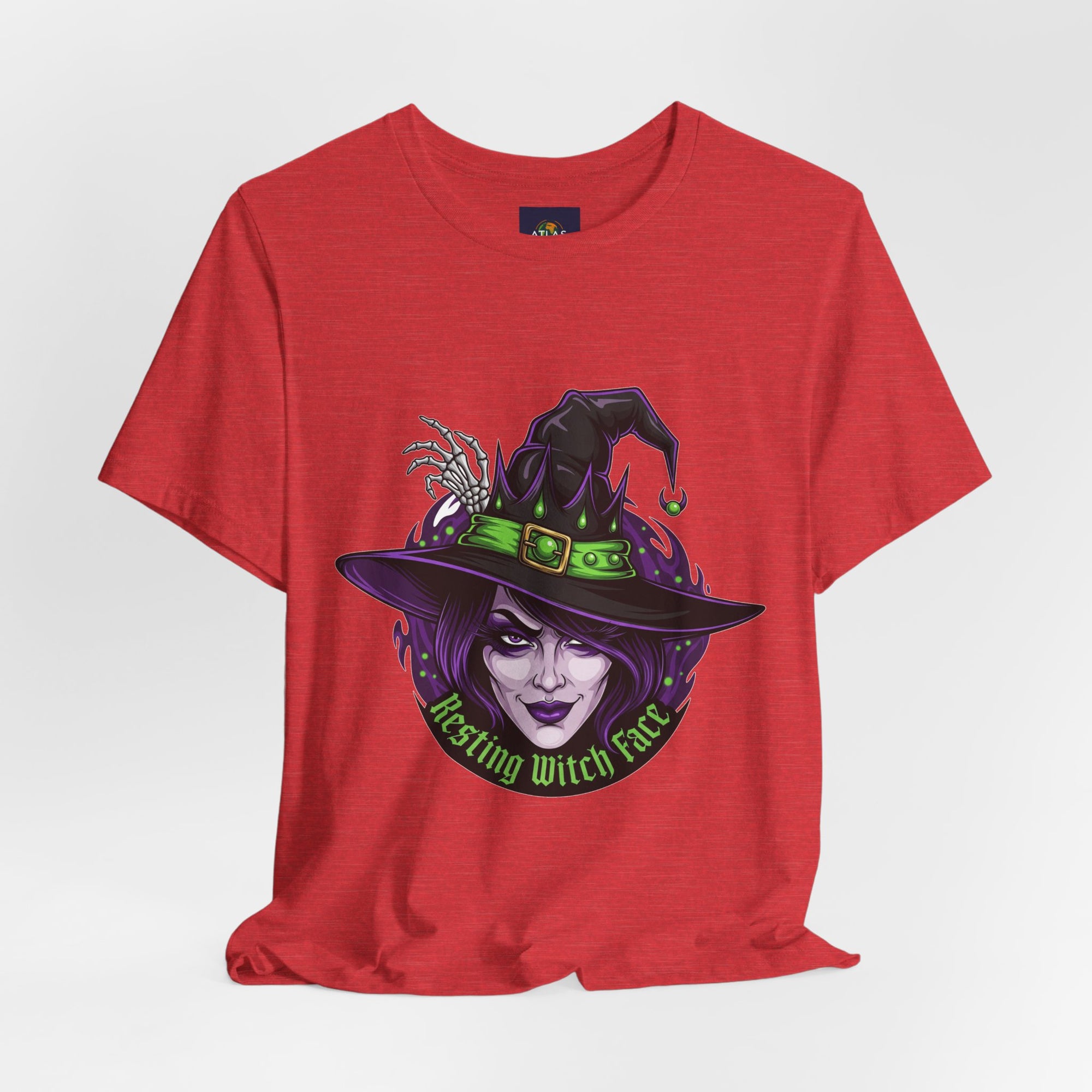 Resting Witch Face Halloween T-Shirt - Funny Witch Tee for Women & Men | Halloween Graphic Shirt - Atlas Briefly