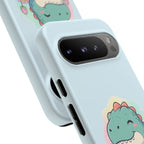 NamasTe-Rex Meditating Dinosaur Phone Case - Funny Yoga T-Rex Mobile Cover | Zen Tech Gift - Atlas Briefly