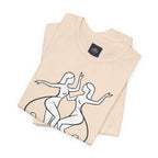 Gemini Zodiac Tee - Minimalistic Black and White Unisex Design