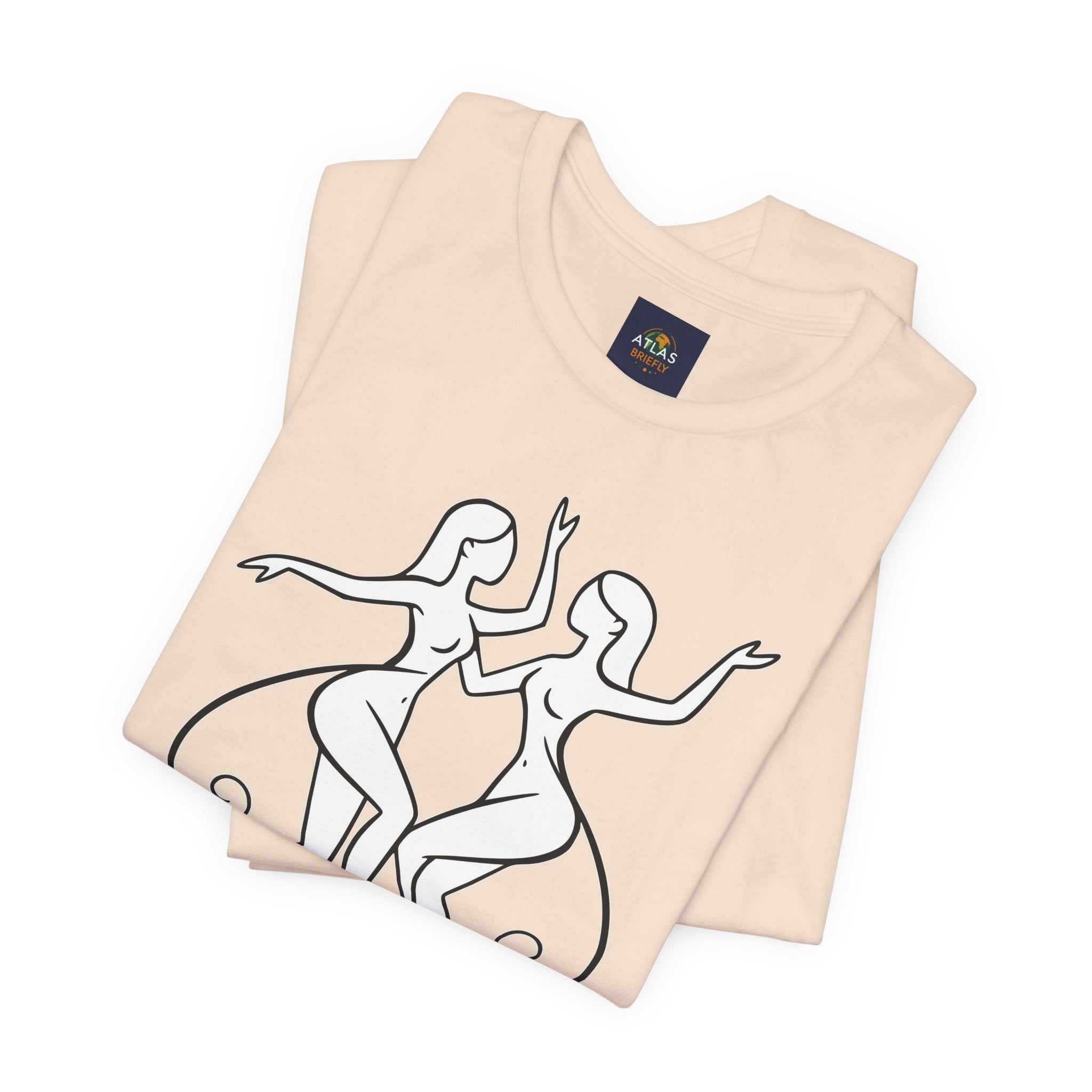Gemini Zodiac Tee - Minimalistic Black and White Unisex Design