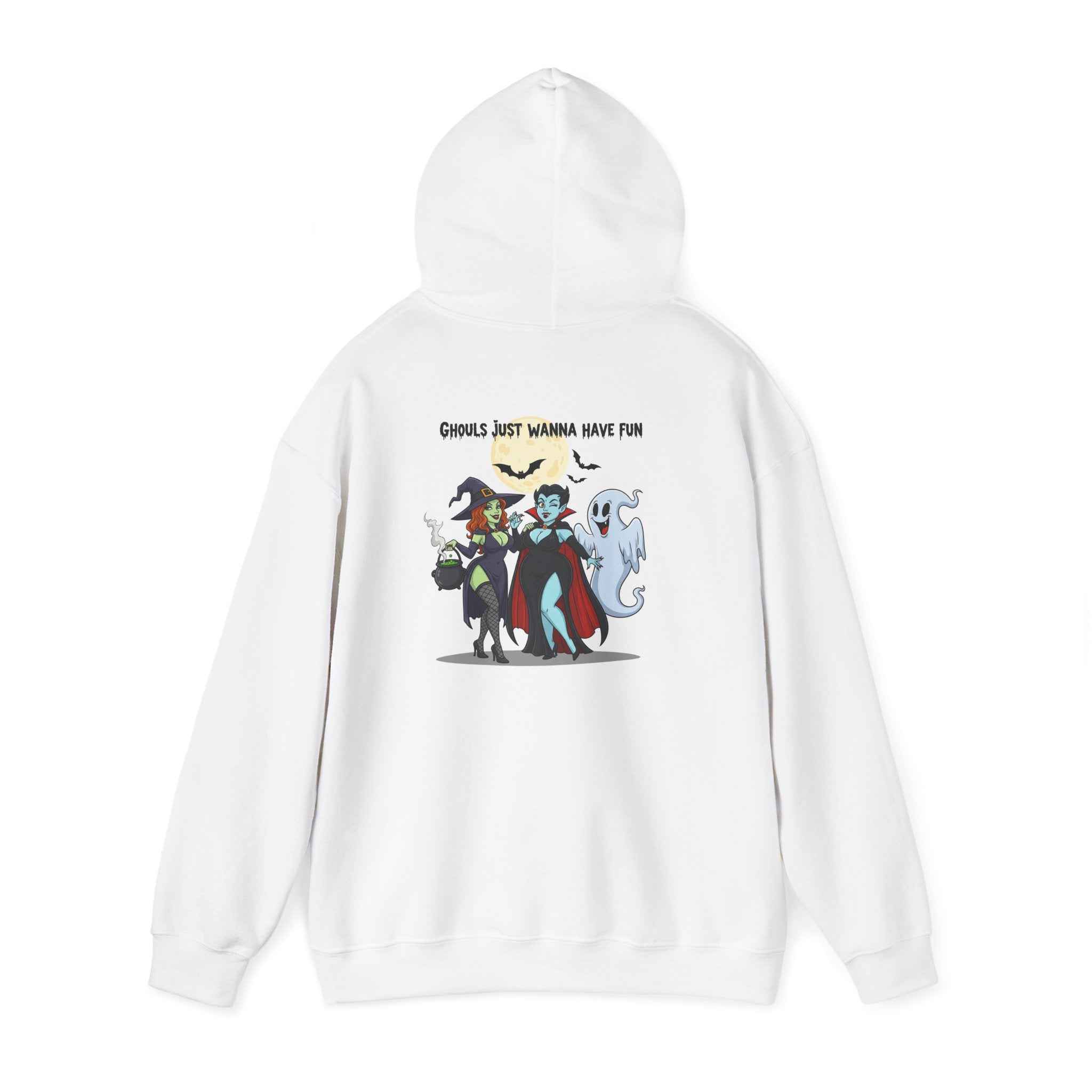 Ghouls Just Wanna Have Fun Hoodie - Spooky Witch Vampire Ghost Sweatshirt for Halloween - Atlas Briefly