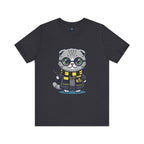 Hufflepurr Harry Potter T-Shirt - Funny Wizarding World Tee | Cute Potter Cat Gift - Atlas Briefly