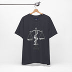 Libra Zodiac Tee - Stylish Unisex Minimalist Black and White Design