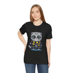 Hufflepurr Harry Potter T-Shirt - Funny Wizarding World Tee | Cute Potter Cat Gift - Atlas Briefly