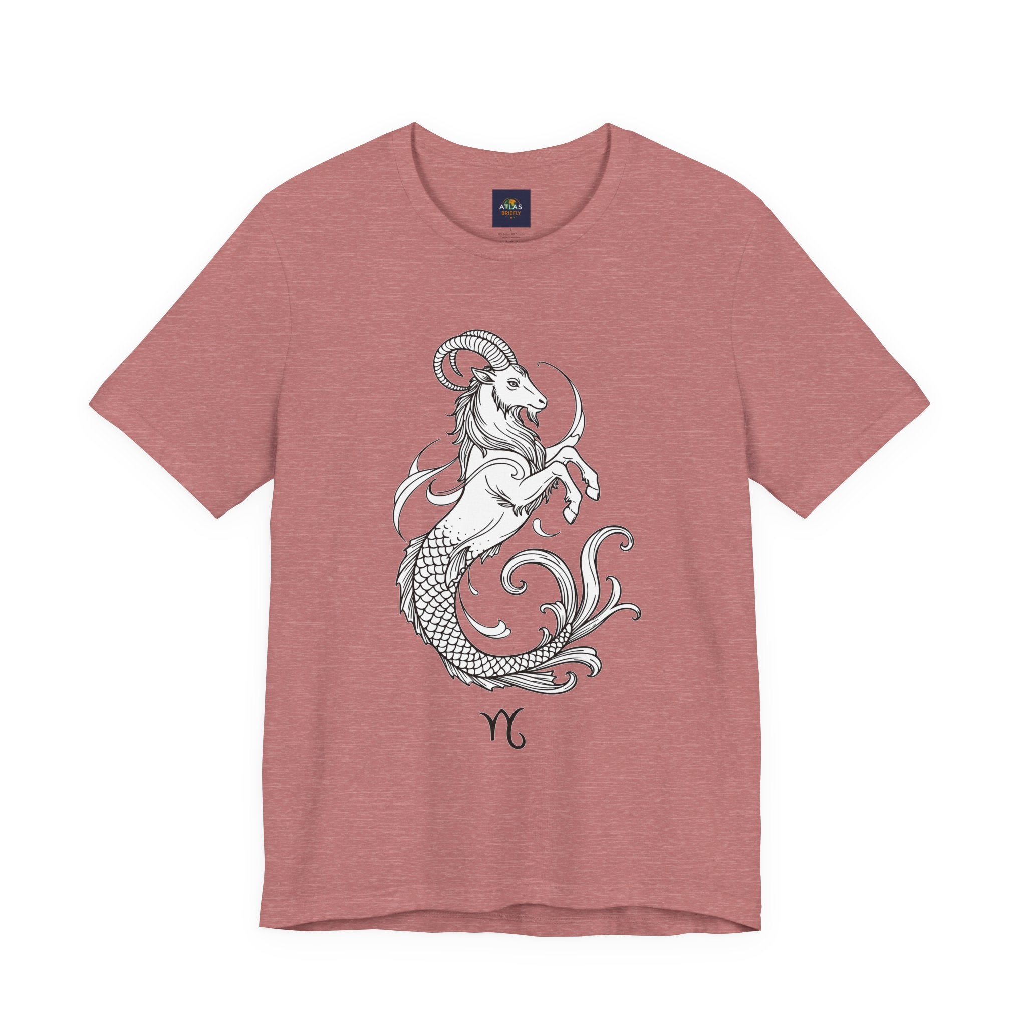 Capricorn Zodiac Tee - Unisex Minimalist Horoscope Shirt in Black and White