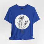 Virgo Zodiac Tee - Minimalist Black and White Unisex T-Shirt