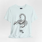 Scorpio Zodiac Tee - Unisex Minimalist Black and White Design