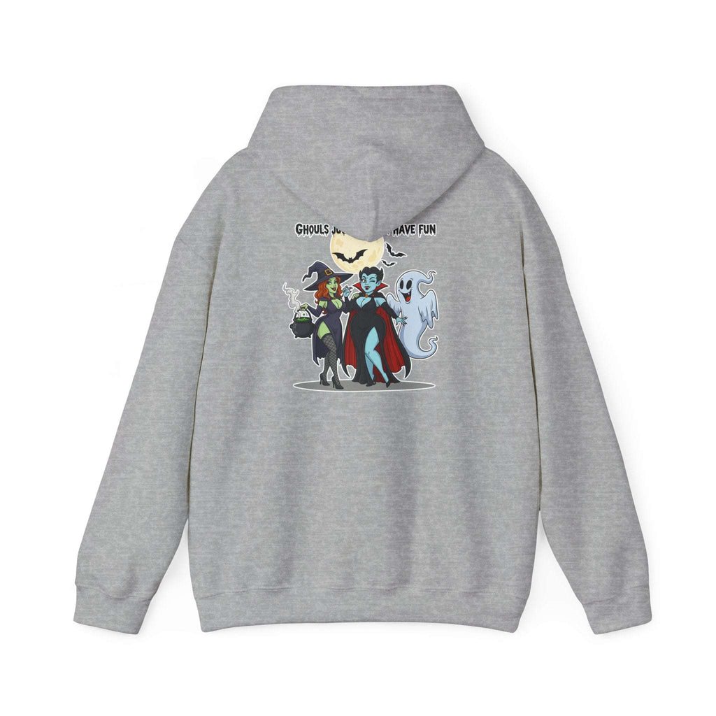 Ghouls Just Wanna Have Fun Halloween Hoodie - Witch Vampire Ghost Sweatshirt | Spooky Squad Apparel - Atlas Briefly