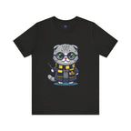Hufflepurr Harry Potter T-Shirt - Funny Wizarding World Tee | Cute Potter Cat Gift - Atlas Briefly