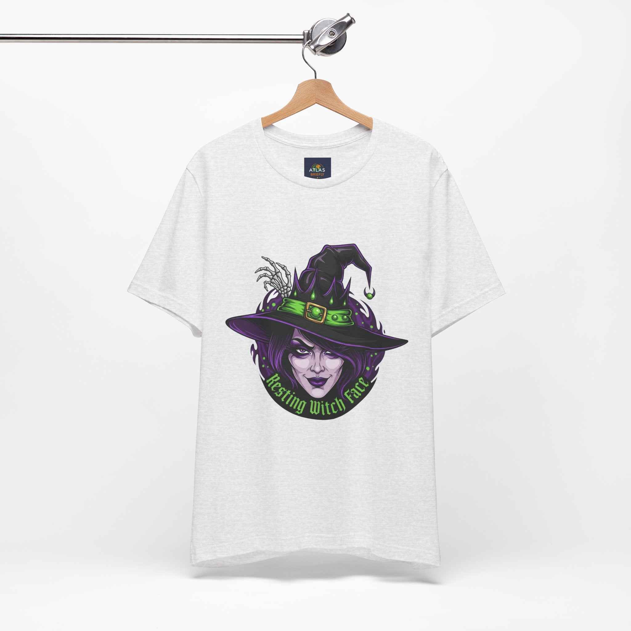 Resting Witch Face T-Shirt - Funny Halloween Witch Tee - Atlas Briefly