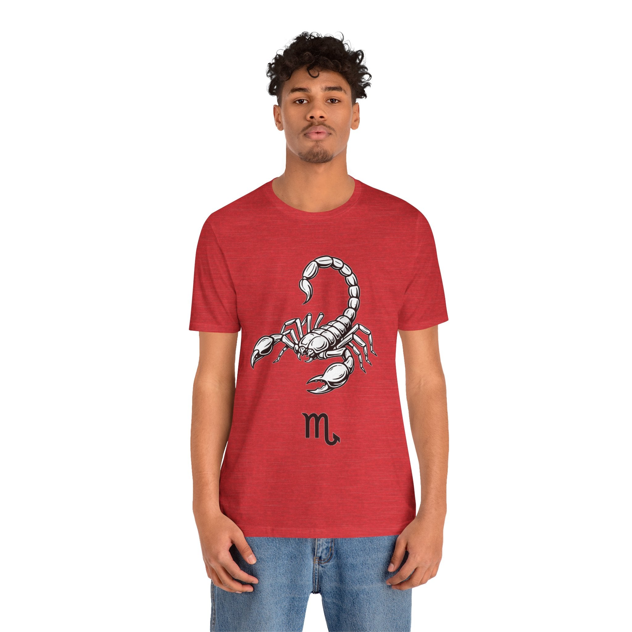 Scorpio Zodiac Tee - Unisex Minimalist Black and White Design