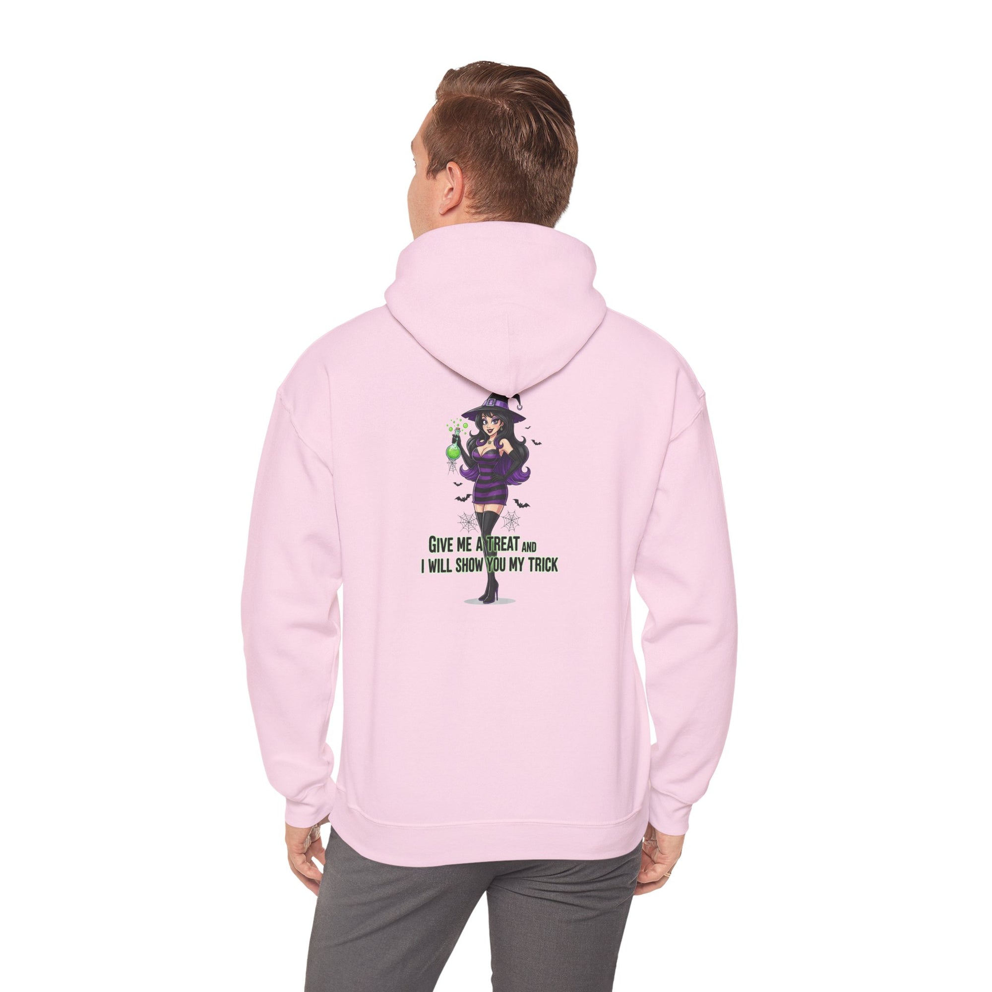 Sexy Witch Halloween Hoodie - Flirty Witch Costume Sweatshirt | Trick or Treat Halloween Apparel - Atlas Briefly