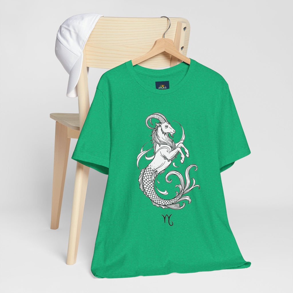 Capricorn Zodiac Tee - Unisex Minimalist Horoscope Shirt in Black and White