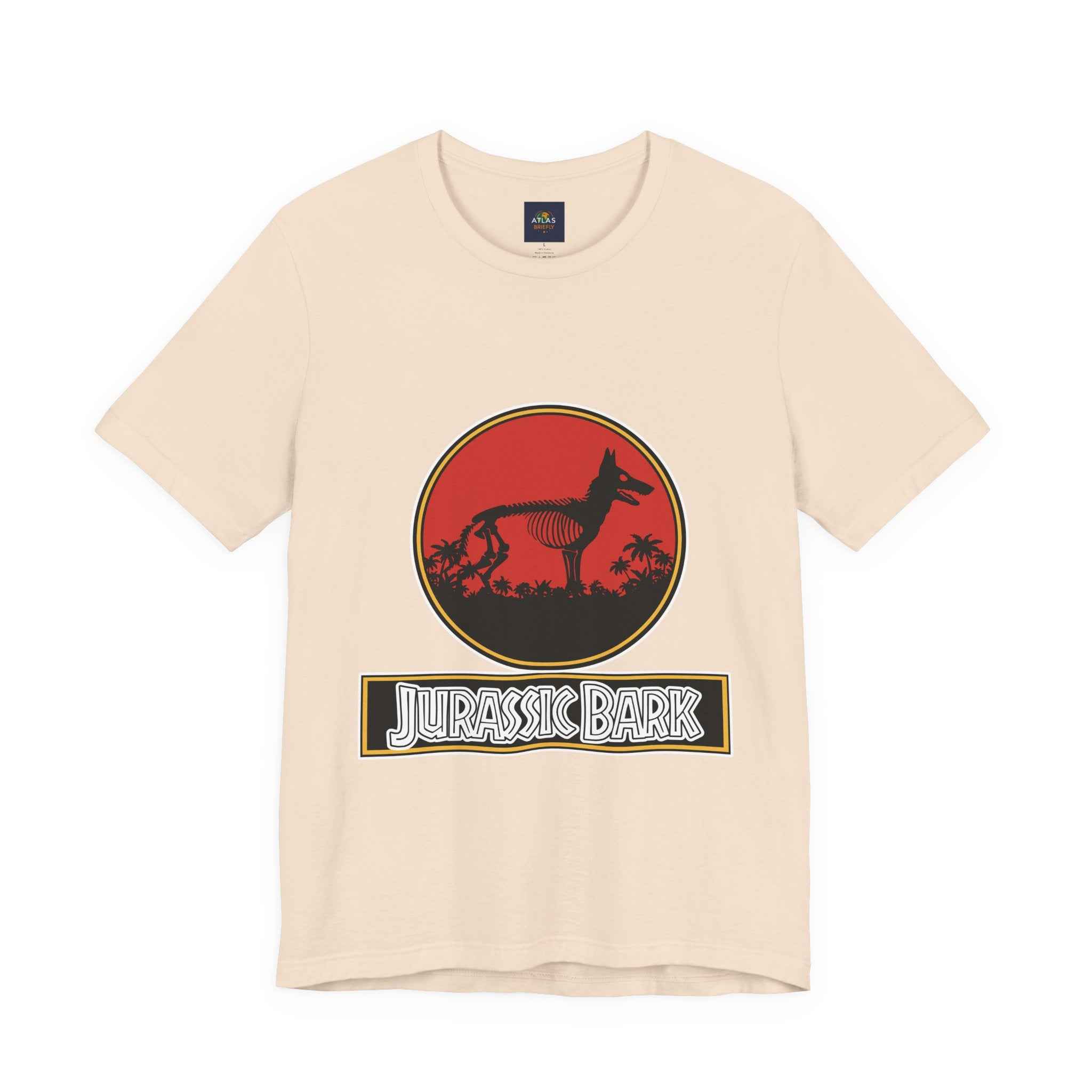 German Shepherd T-Shirt - Jurassic Bark Design | Unique Dog Lover Gift & Worldwide Shipping - Atlas Briefly