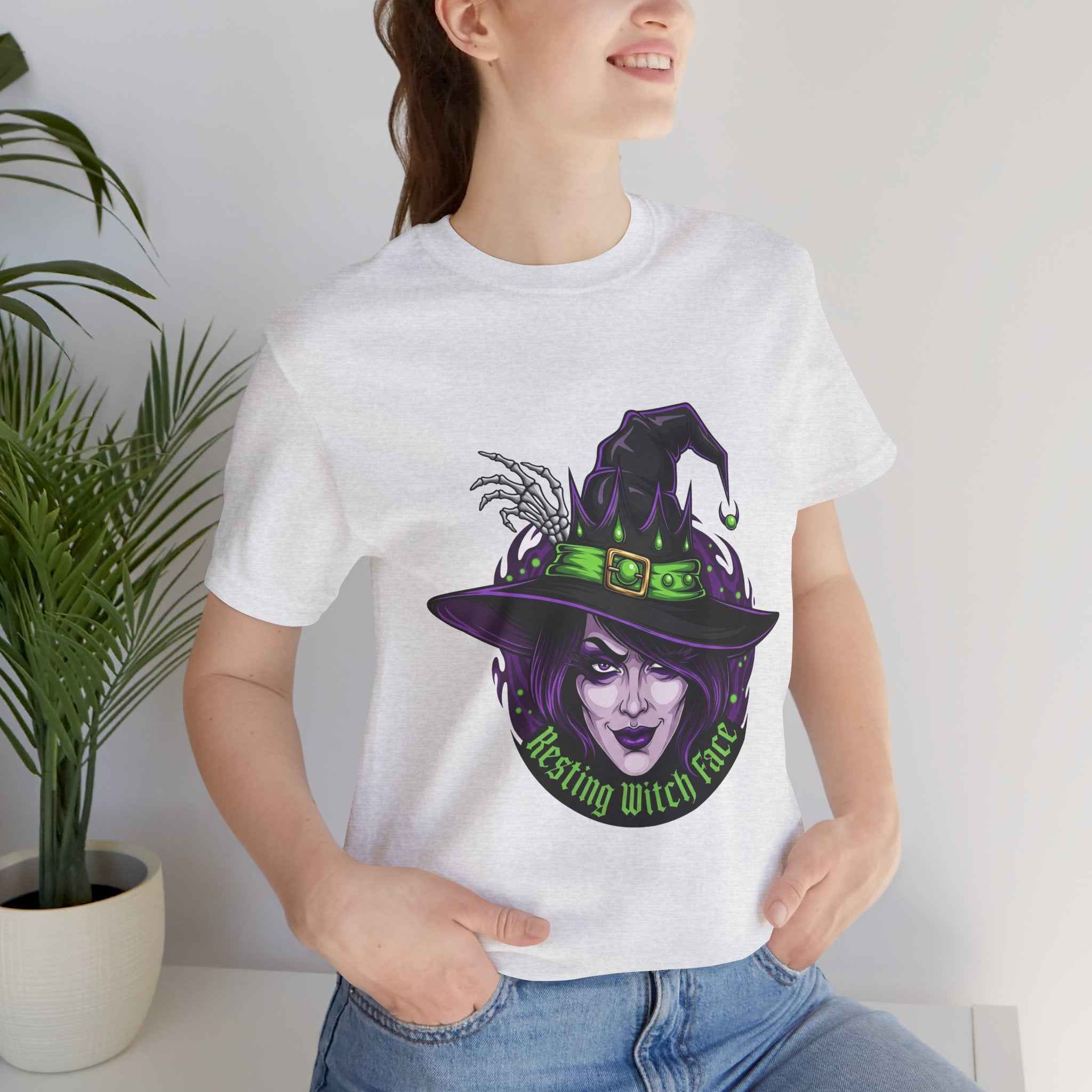 Resting Witch Face T-Shirt - Funny Halloween Witch Tee - Atlas Briefly
