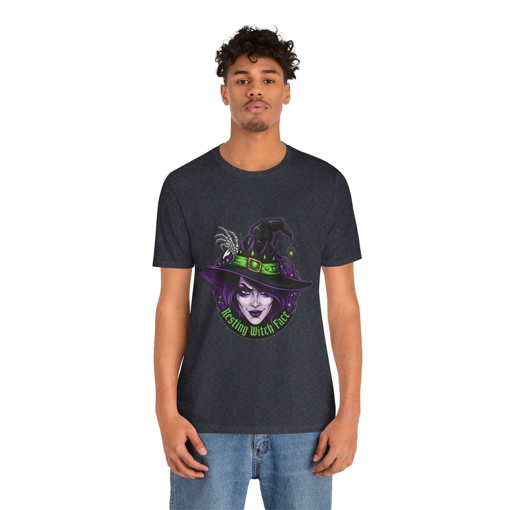 Resting Witch Face Halloween T-Shirt - Funny Witch Tee for Women & Men | Halloween Graphic Shirt - Atlas Briefly