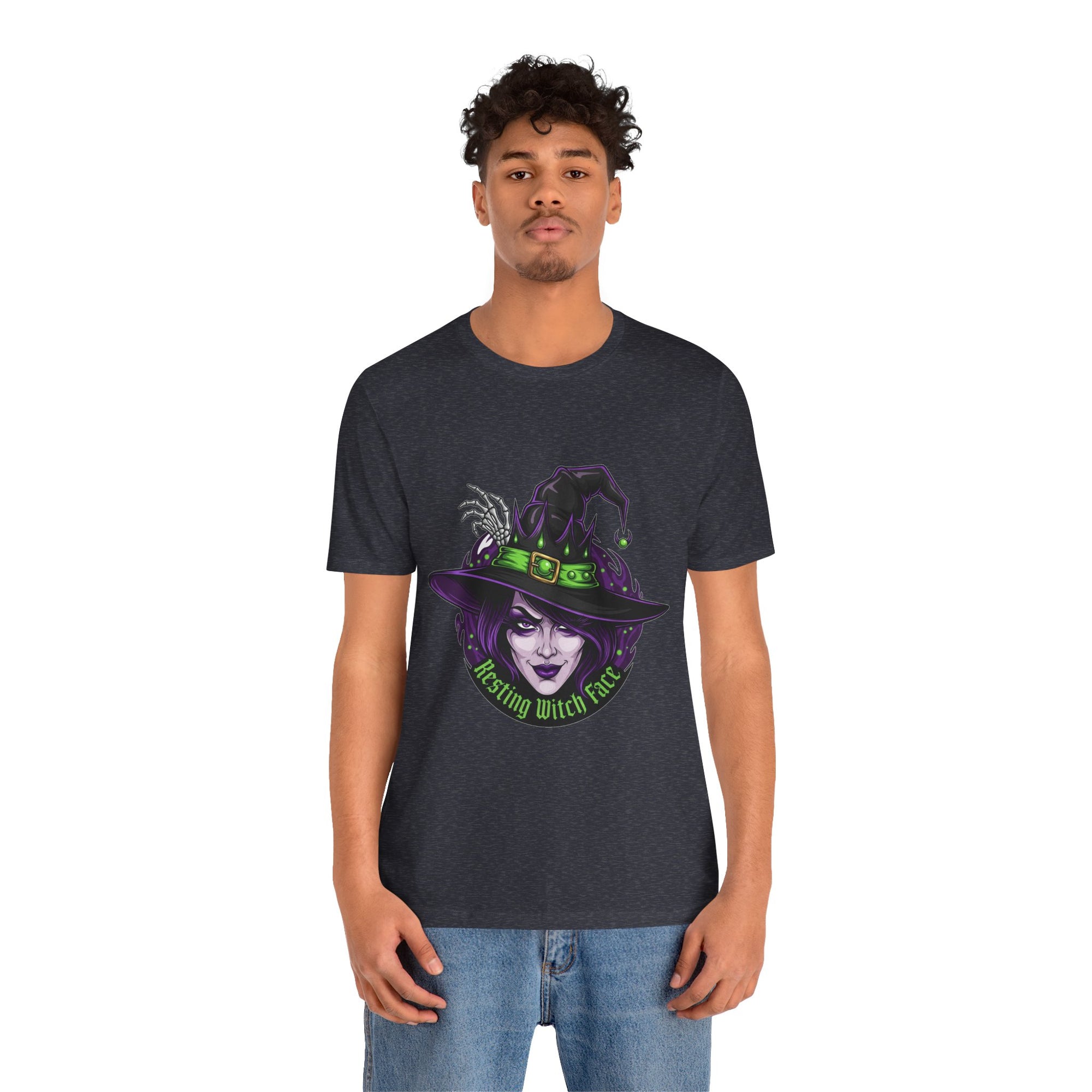 Resting Witch Face Halloween T-Shirt - Funny Witch Tee for Women & Men | Halloween Graphic Shirt - Atlas Briefly