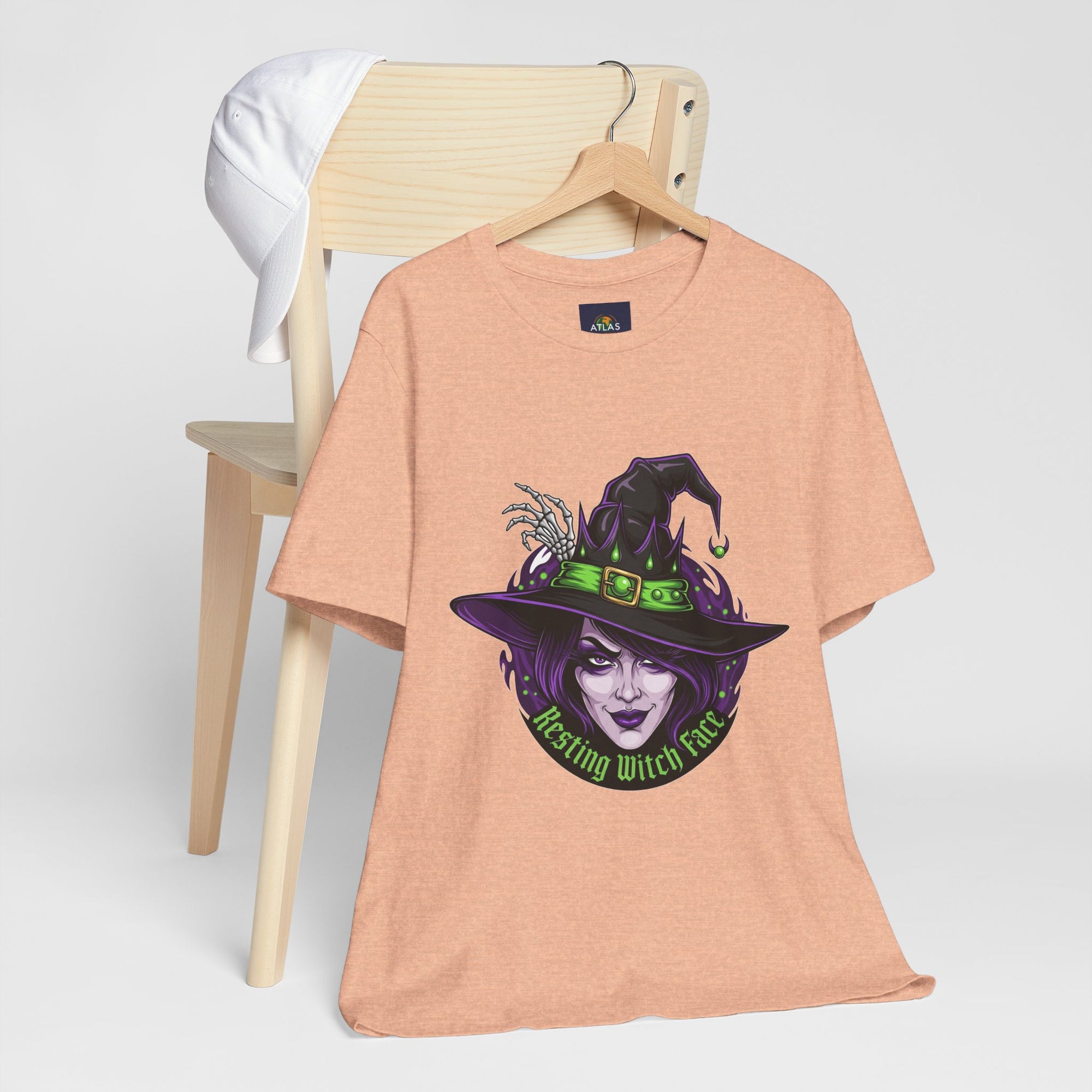 Resting Witch Face Halloween T-Shirt - Funny Witch Tee for Women & Men | Halloween Graphic Shirt - Atlas Briefly