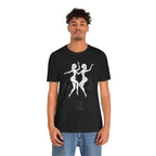 Gemini Zodiac Tee - Minimalistic Black and White Unisex Design