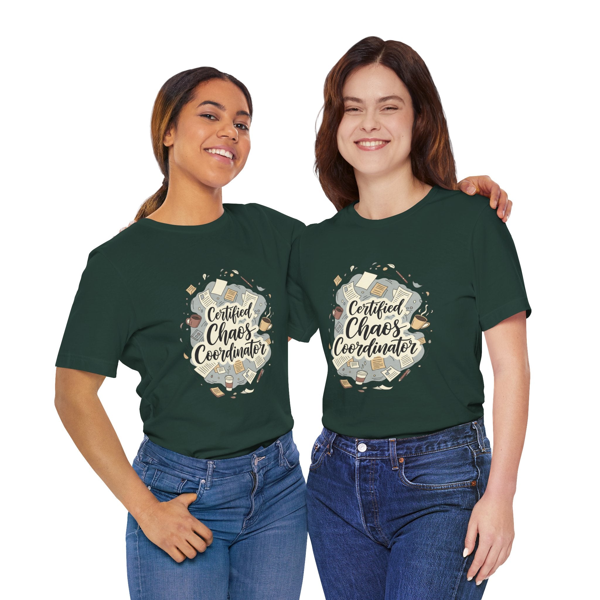 Certified Chaos Coordinator T-Shirt - Funny Mom Teacher Gift | Organized Chaos Tee - Atlas Briefly