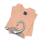 Scorpio Zodiac Tee - Unisex Minimalist Black and White Design