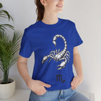 Scorpio Zodiac Tee - Unisex Minimalist Black and White Design
