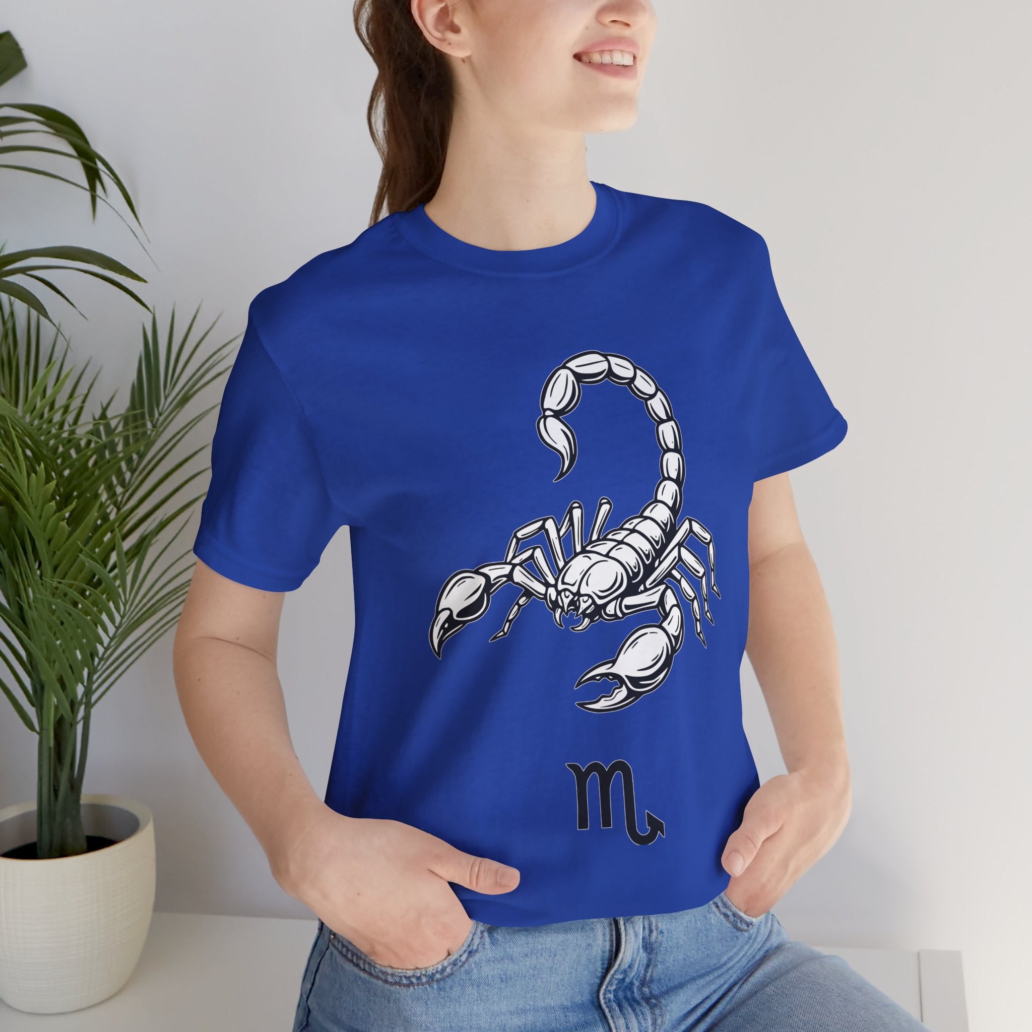 Scorpio Zodiac Tee - Unisex Minimalist Black and White Design