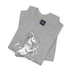 Capricorn Zodiac Tee - Unisex Minimalist Horoscope Shirt in Black and White