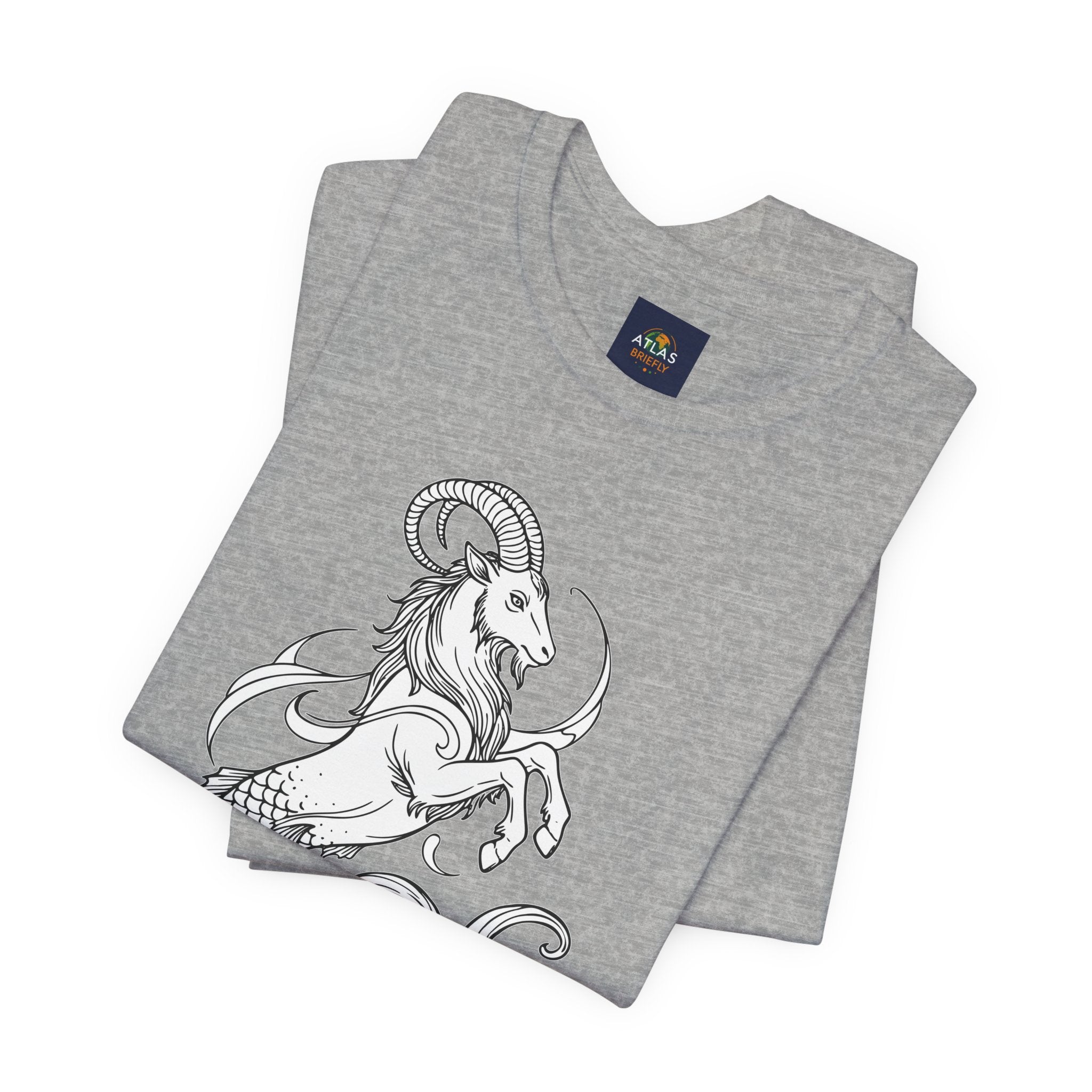 Capricorn Zodiac Tee - Unisex Minimalist Horoscope Shirt in Black and White