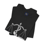 Libra Zodiac Tee - Stylish Unisex Minimalist Black and White Design