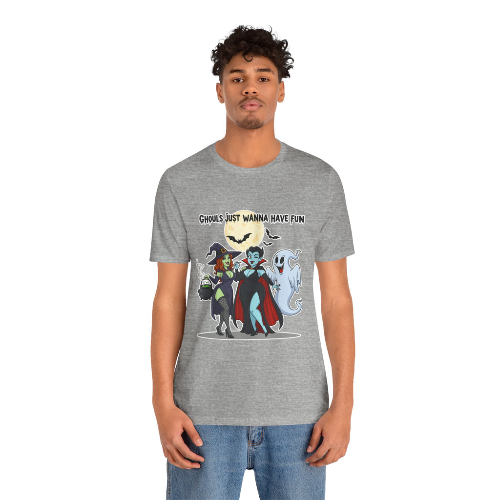 Ghouls Just Wanna Have Fun Halloween T-Shirt - Cute Witch Vampire Ghost Tee | Halloween Character Shirt - Atlas Briefly